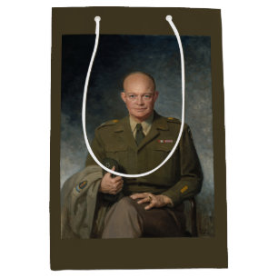 General Dwight Eisenhower 5 stjärnors målad porträ