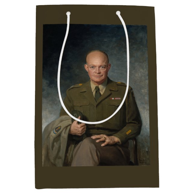 General Dwight Eisenhower 5 stjärnors målad porträ (Framsidan)