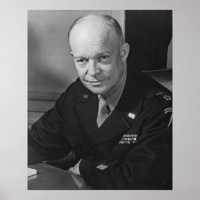 General Dwight Eisenhower - WWII Poster (Framsidan)