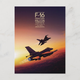 General Dynamics F-16 Fighting Falcon vycard Vykort