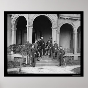 General Edwin Sumner & bemannar i Warrenton, VA Poster