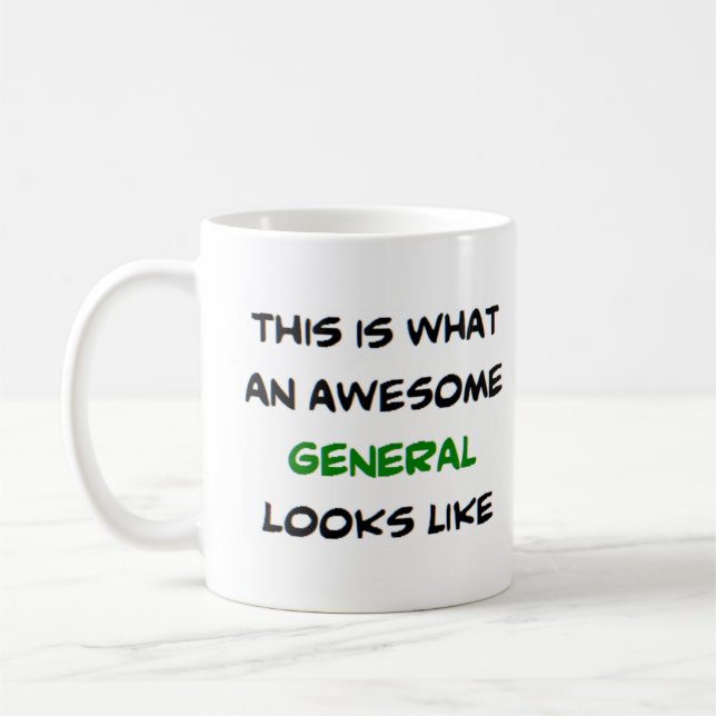 general, fantastisk kaffemugg (Vänster)