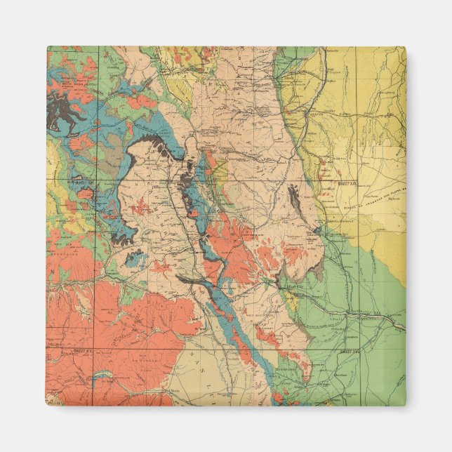 General Geological Karta i Colorado Magnet (Framsidan)