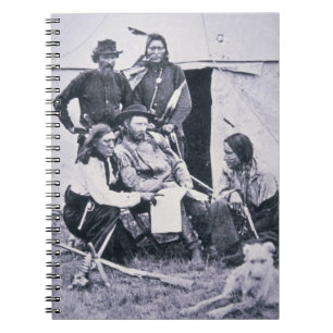 General George A. Custer (1839-76) med hans indier Anteckningsbok