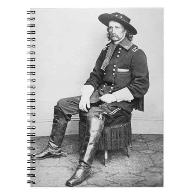 General George A. Custer (b-/wfotoet) Anteckningsbok (Framsidan)