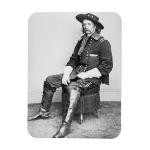 General George A. Custer (b-/wfotoet) Magnet