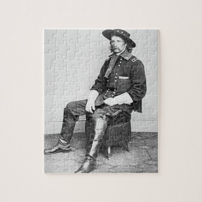 General George A. Custer (b-/wfotoet) Pussel (Vertikal)