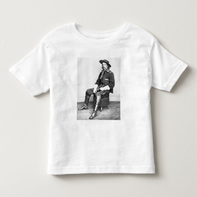 General George A. Custer (b-/wfotoet) T-shirt (Framsida)