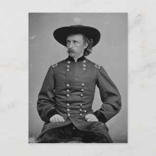 General George Armstrong Custer av Mathew Brady Vykort