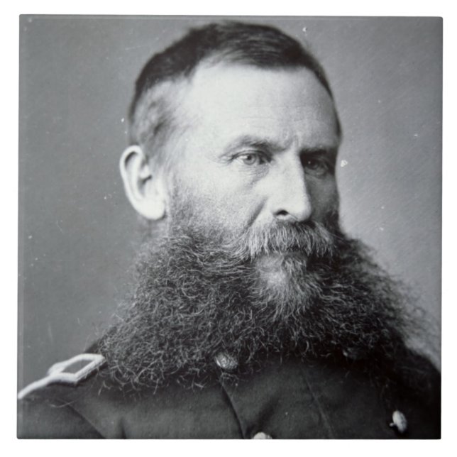 General George Böja (b-/wfotoet) Kakelplatta (Framsidan)