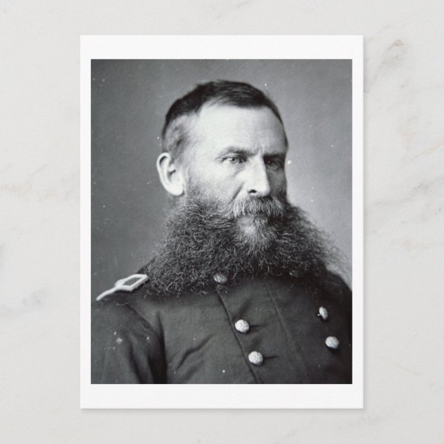 General George Crook (b/w bild) Vykort (Framsida)