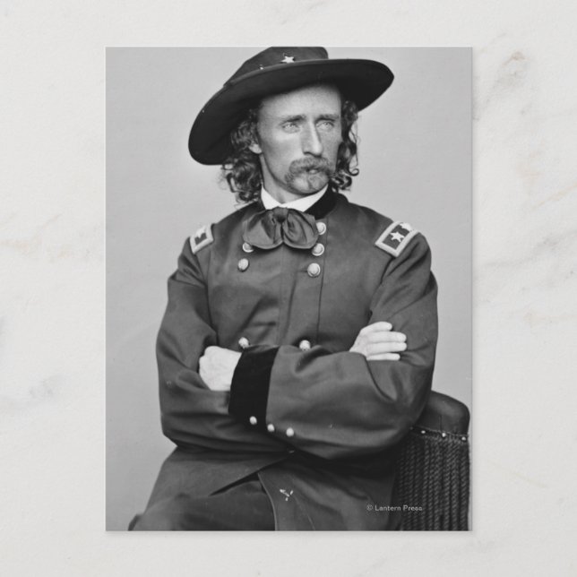 General George Custer 1 Vykort (Framsida)
