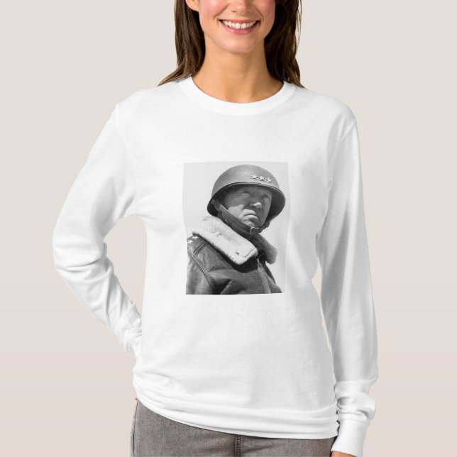 General George Patton -- WW2 T-shirt (Framsida)