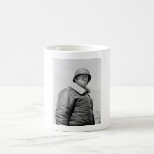 General George Patton - WWII-foto Kaffemugg