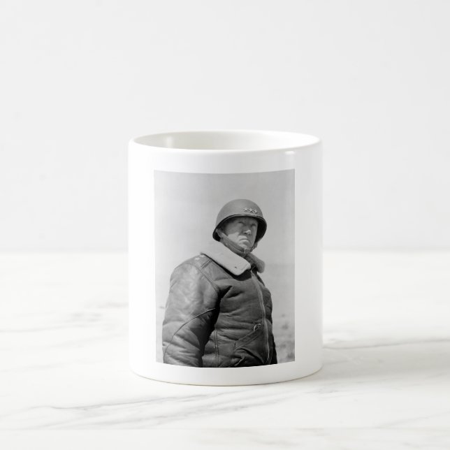 General George Patton - WWII-foto Kaffemugg (Center)