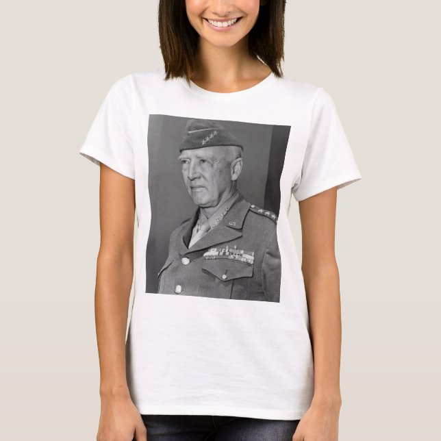 General George S Patton T Shirt (Framsida)