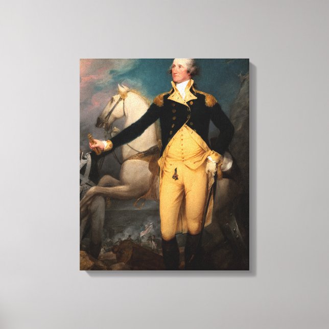 General George Washington i Trenton Canvastryck (Framsida)