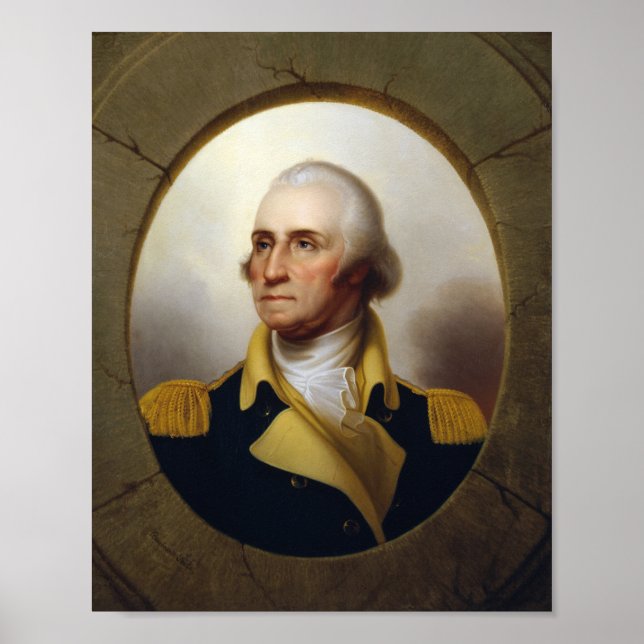 General George Washington Porthole Painting Poster (Framsidan)