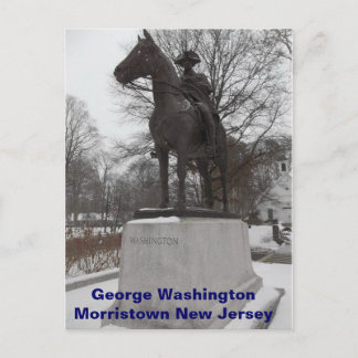 General George Washington vid Morristown Vykort
