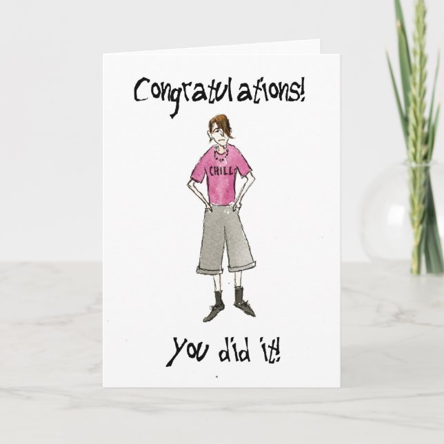 General Grattiss Card for Teenage Lad Kort (Framsida)