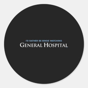 General Hospital Binge Watching Runt Klistermärke