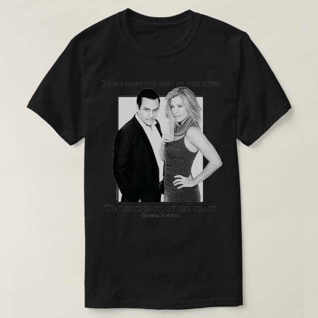 General Hospital Sonny och Carly Premium T Shirt (Design framsida)