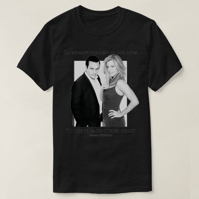 General Hospital Sonny och Carly T Shirt (Design framsida)