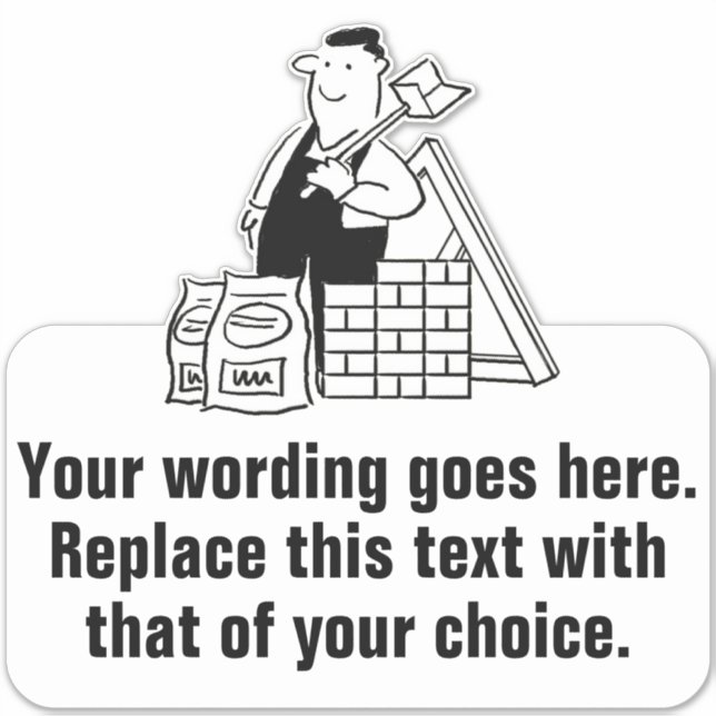 General House Builder-marknadsföring Klistermärken (Framsida)