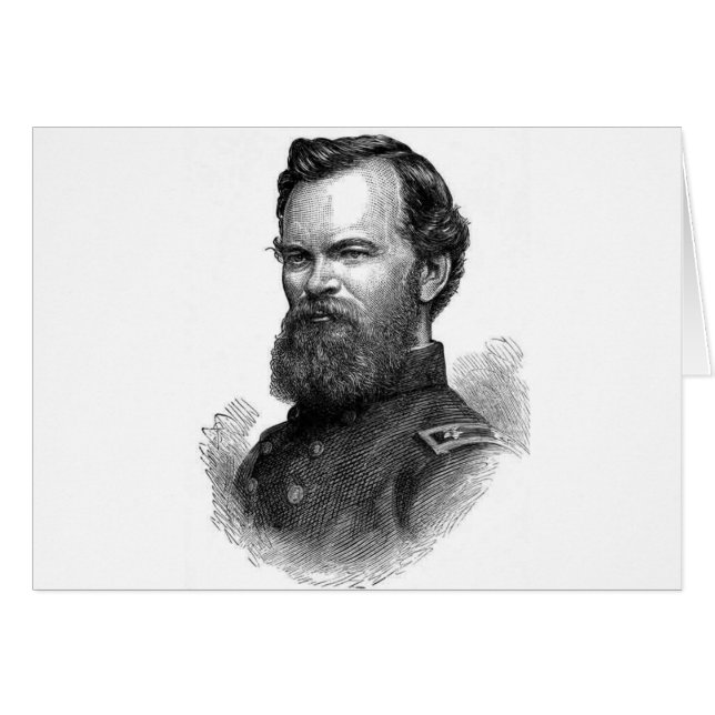 General i Krig Hälsningskort (Framsidan Horizontal)