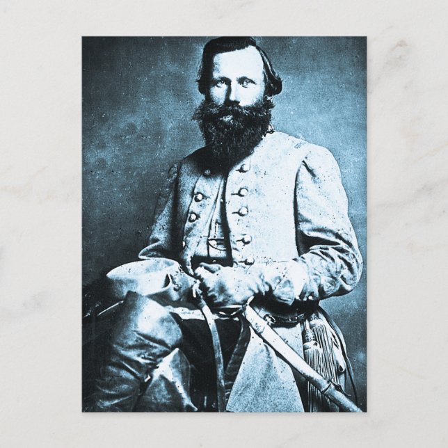 General J.E.B. Stuart American Krig Hero Vykort (Framsida)