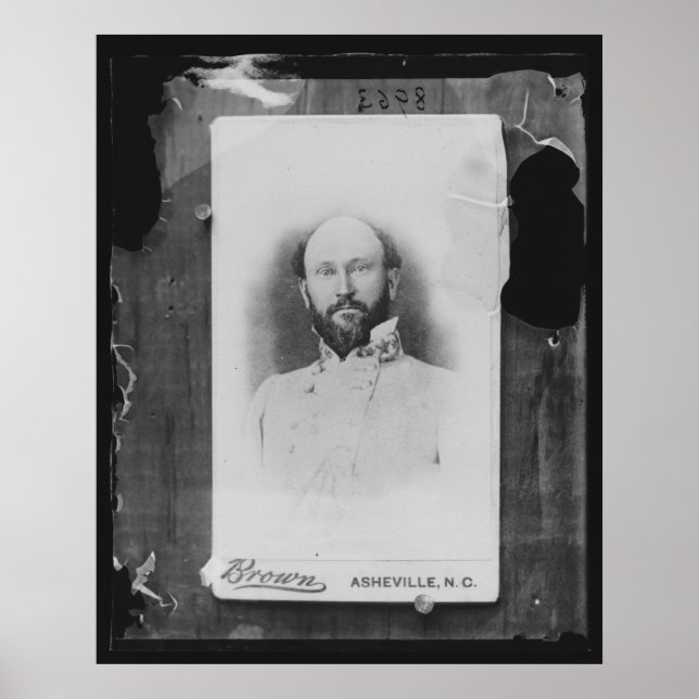 [General James Grönt Martin] Confederate General Poster (Framsidan)