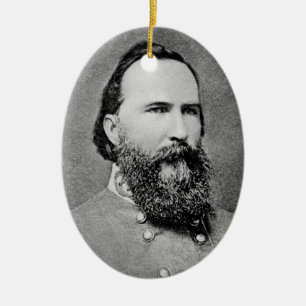 General James Longstreet Julgransprydnad Keramik