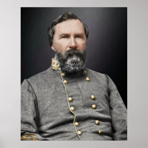 General James Longstreet porträtt Poster