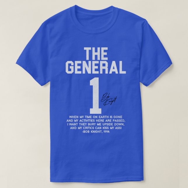 General Jersey Bobby Knight Quote T Shirt (Design framsida)