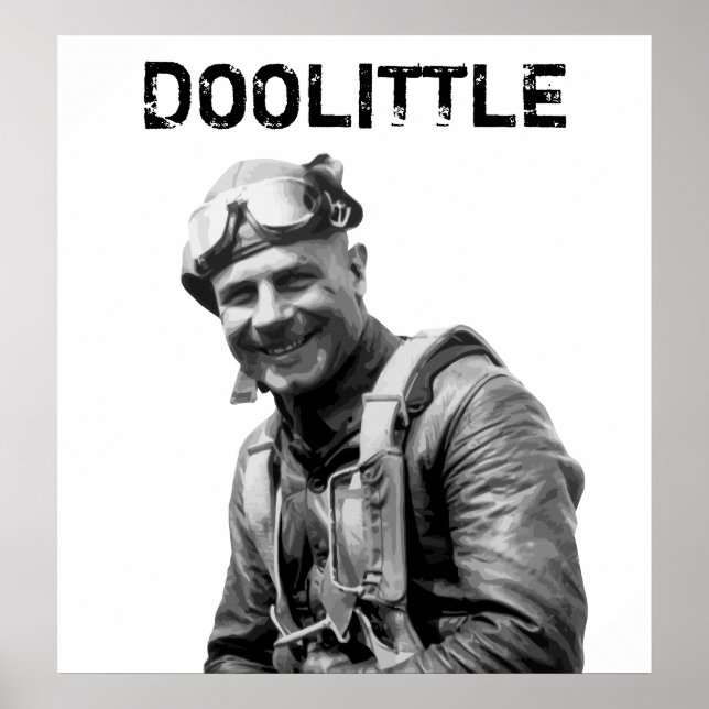 General Jimmy Doolittle - WW2 Hero Poster (Framsidan)