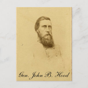 General John Bell Huva Vykort