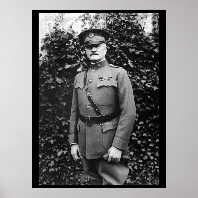 General John J. Pershing. Allmänt_Krig-bild Poster (Framsidan)