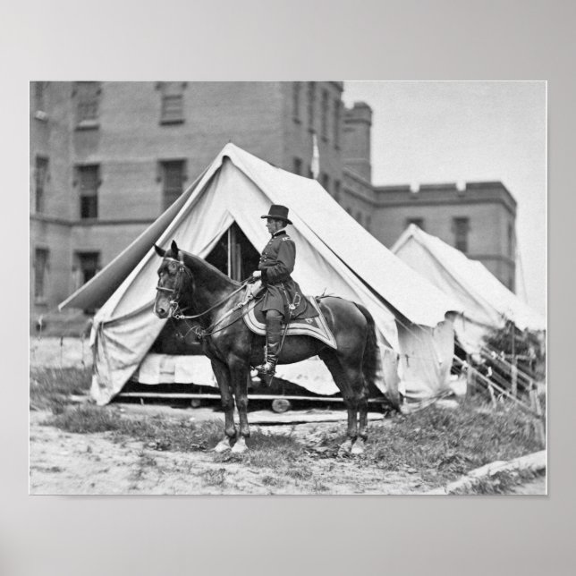 General Joseph Hooker on Horseback Poster (Framsidan)