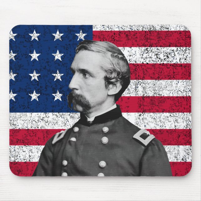 General Kammarherre och amerikanska flaggan Musmatta (Framsidan)