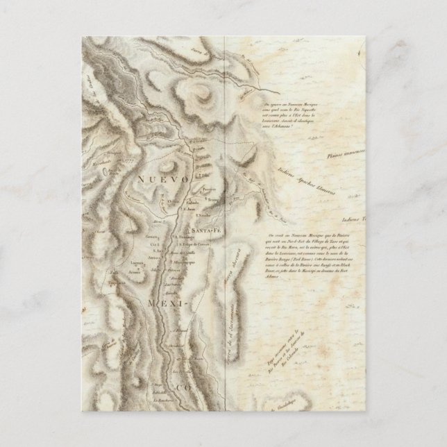 General karta i Konungariket Nya Spanien Vykort (Framsida)