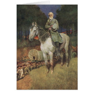 General Lee på hans berömda uppladdare, 'Traveller Hälsningskort