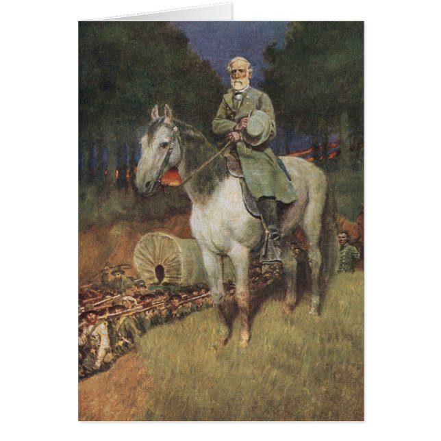 General Lee på hans berömda uppladdare, 'Traveller Hälsningskort (Framsidan)