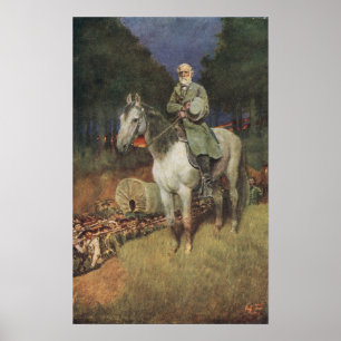 General Lee på hans berömda uppladdare, 'Traveller Poster