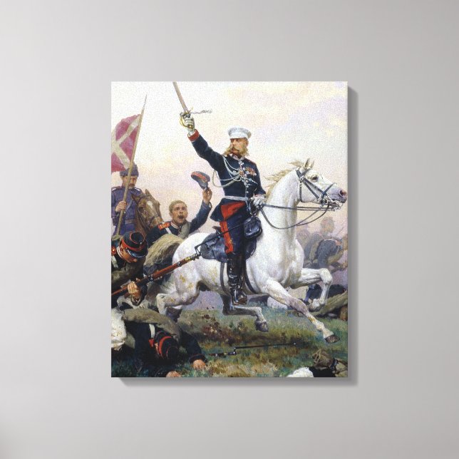 General M.D. Skobelev i Ryssland-Turkiet Canvastryck (Framsida)