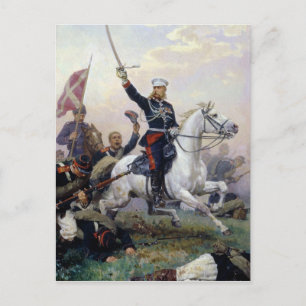 General M.D. Skobelev i Ryssland-Turkiet Vykort