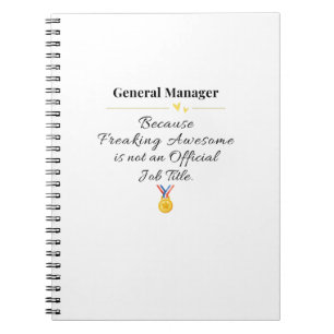 General Manager Anteckningsbok