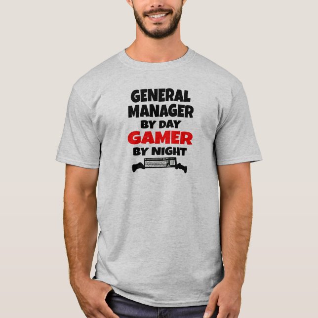 General Manager efter Dag Gamer efter natt Tee (Framsida)