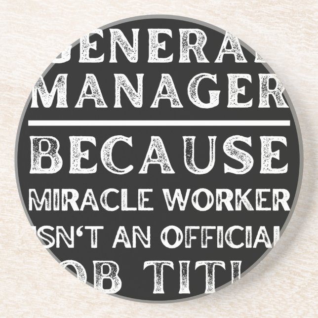 General Manager eftersom Miracle Worker inte är en Underlägg (Framsidan)