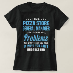 General Manager för Pizza Store T Shirt