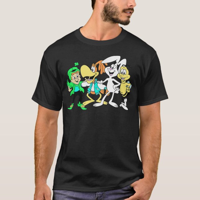 General Mills Squad Lucky Sonny Trix Rabbit & Buzz T Shirt (Framsida)
